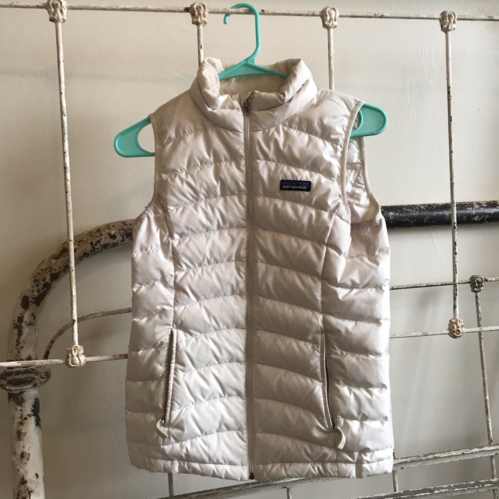 Patagonia White Down Vest